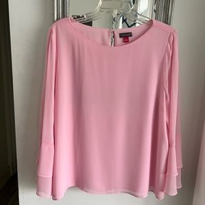 Fun with flair! Pink top - looks amazing dressed up or with jeans!